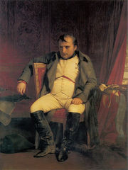 Наполеон Бонапарт после отречения во дворце Фонтенбло Поль Деларош