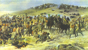 Кронпринц Фридрих и фельдмаршал Мольтке Старший на поле боя во время Франко-прусской войны